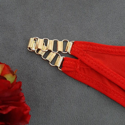 Scarlet V-Gold Chain Luxury Set