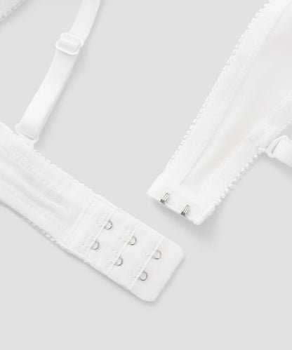 Kawaii Sailor-Style Lingerie Set - Cute Ruffle Bra & Panty