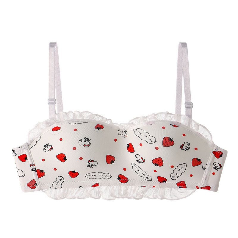 Japanese Style New Hello Kitty Print Padded Bra for girls