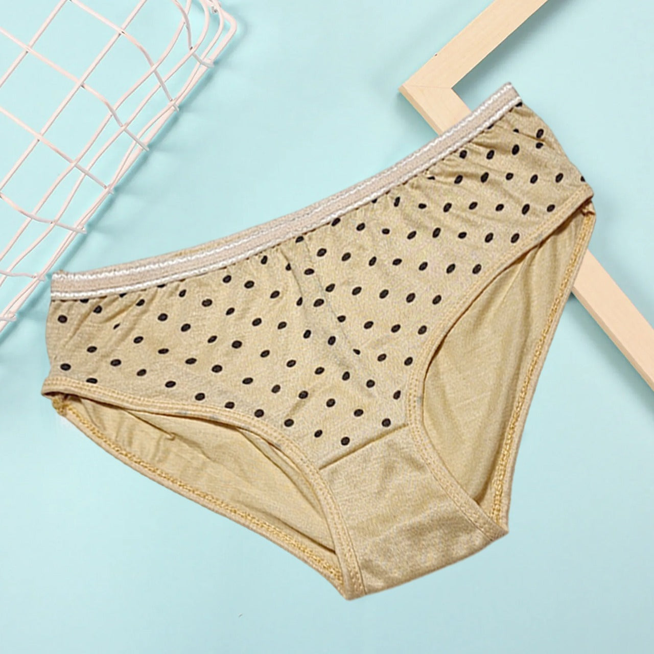 5-Pack Polka Dot Cotton Comfort Panties