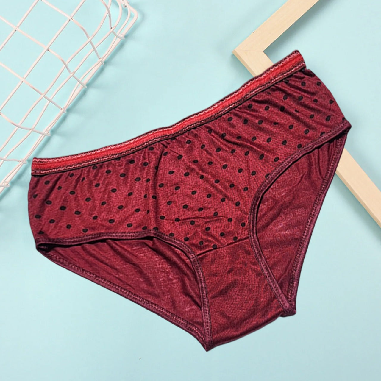 5-Pack Polka Dot Cotton Comfort Panties