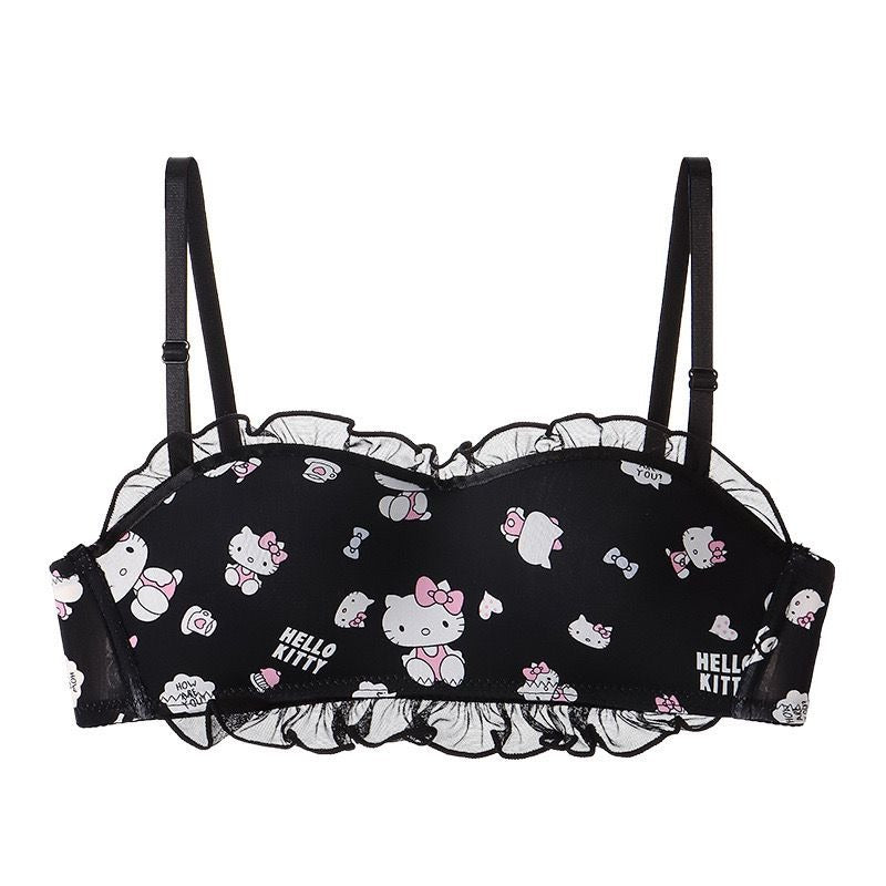Japanese Style New Hello Kitty Print Padded Bra for girls