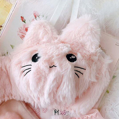 Snuggle Bunny & Fluffy Kitten Lingerie Set