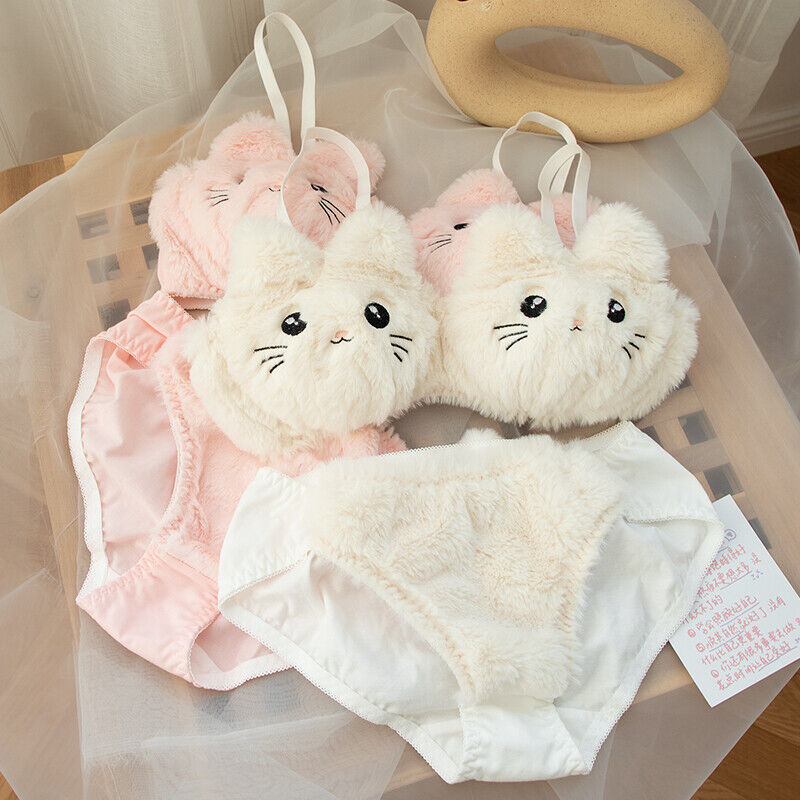 Snuggle Bunny & Fluffy Kitten Lingerie Set